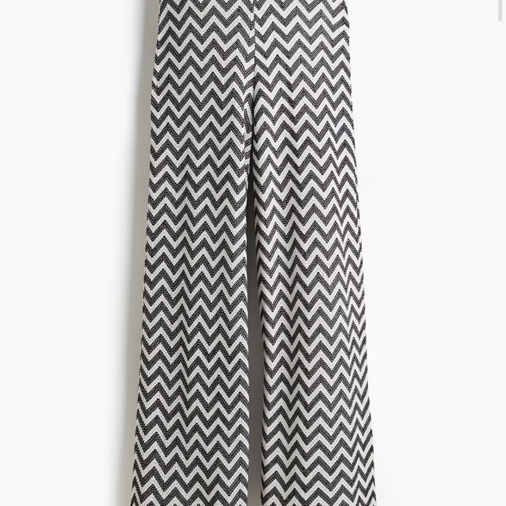 WIDE-LEG JACQUARD-KNIT PANTS